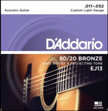 Струны D'Addario EJ13 80/20 Bronze